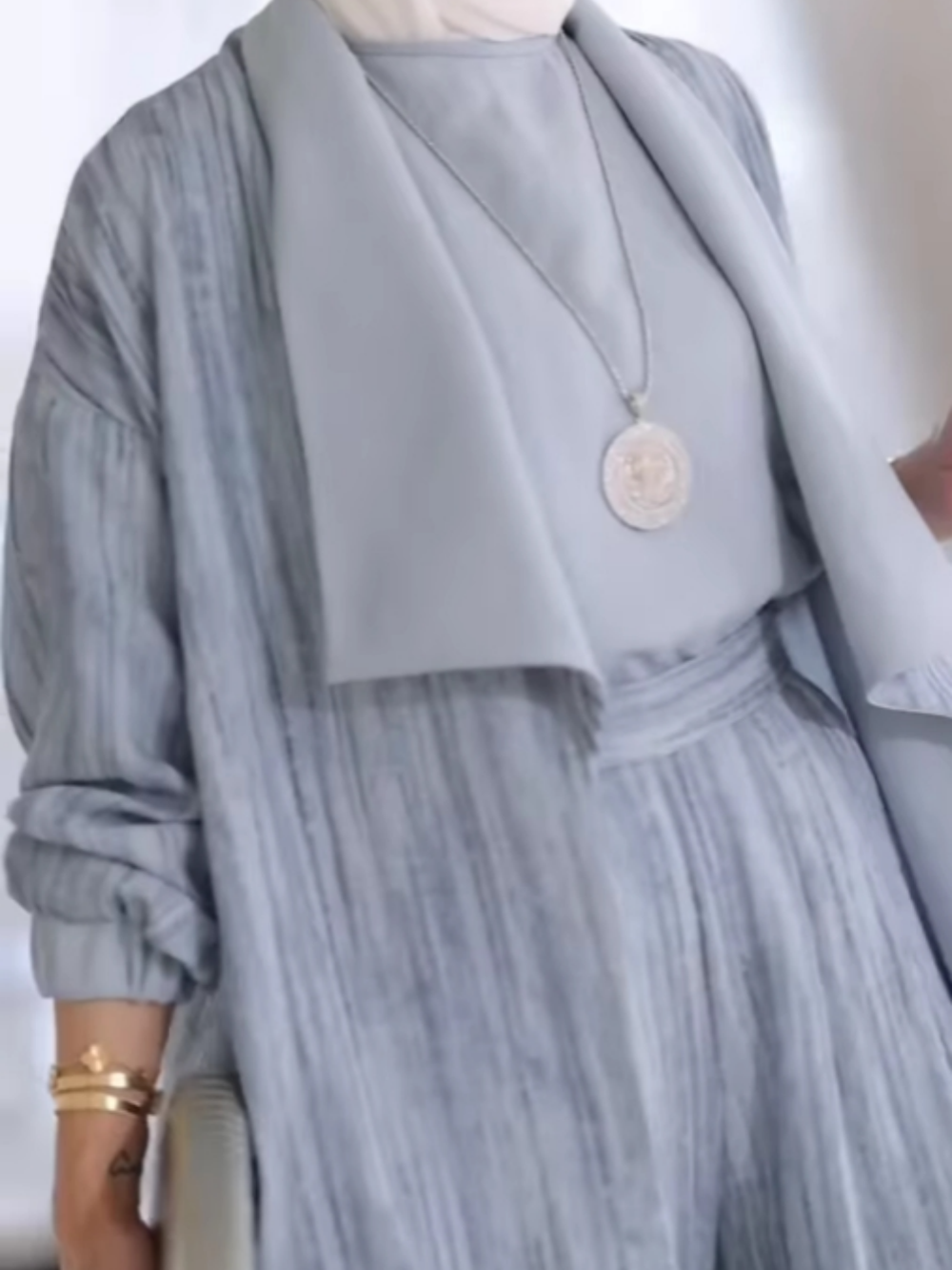 Set med tre delar i vertikala ränder