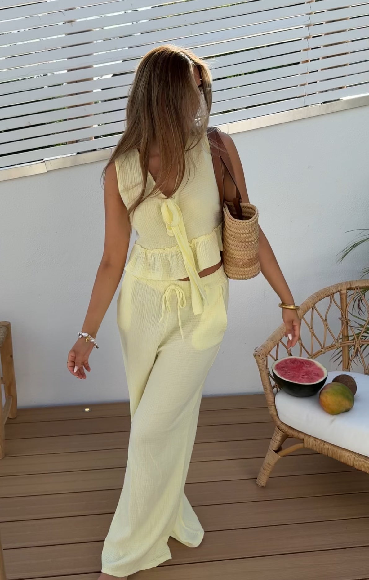 SÄTT WAFFLE GUL AV UNG