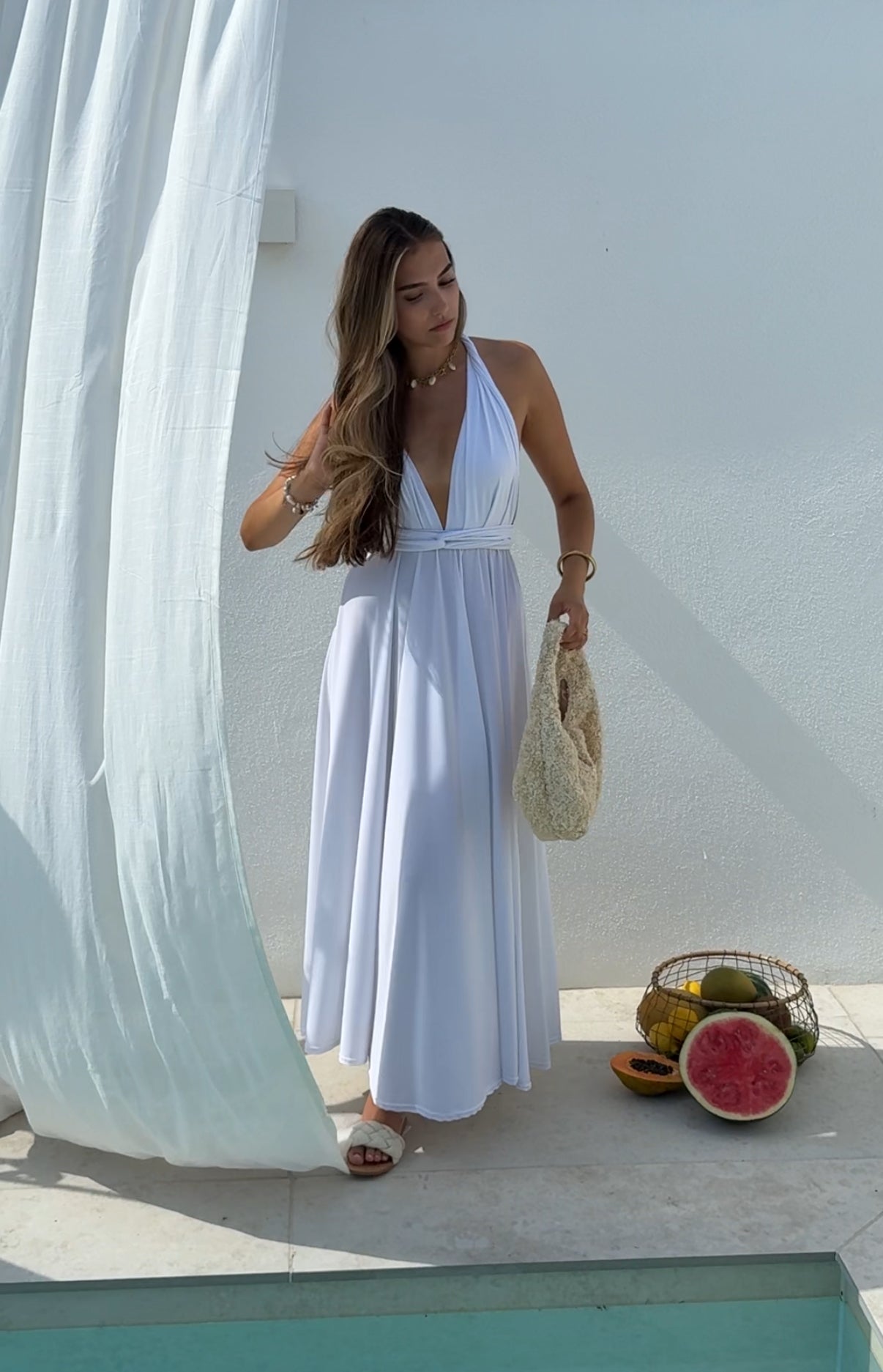 MAXI KLÄNNING VÄND KOKOS