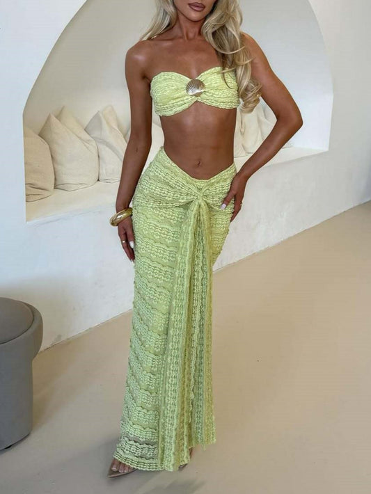 Bikini i två delar med snäcka