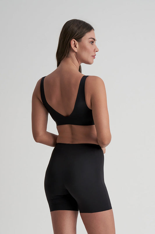 Kort modelleringstrosor med svamp Svart UNDPDS