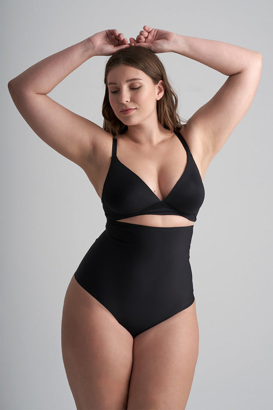 Tanga modellering Hög midja Svart SCPHWT