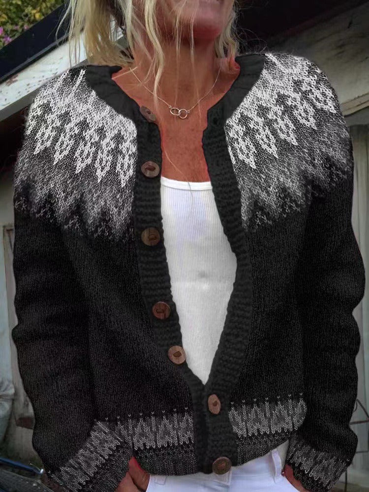 Margareta | Vintage Isländsk Stickad Kofta