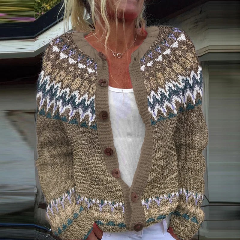 Bettina | Vintage Isländsk Stickad Tröja