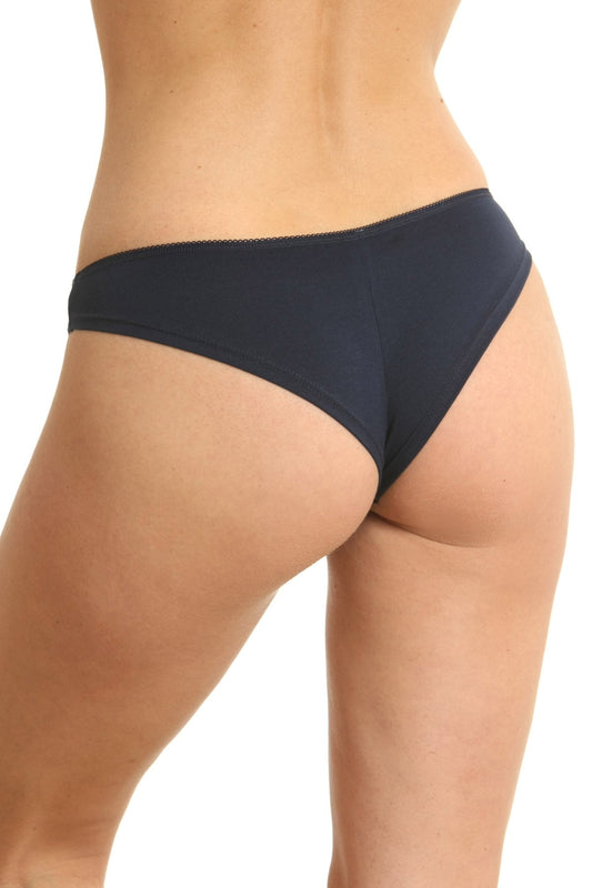 Set 3 stycken brasilianska trosor CAMI S0836 marinblå