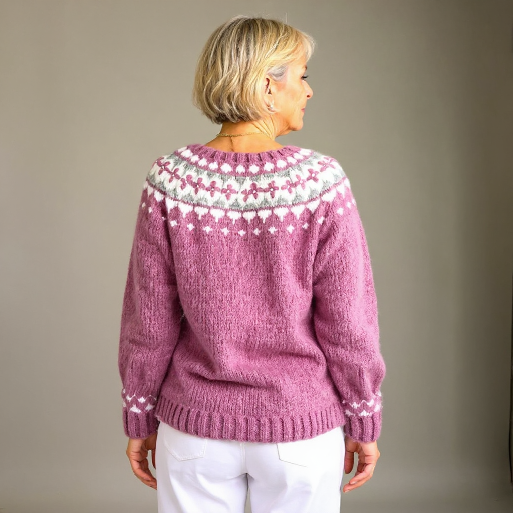 Georgina | Vintage Isländsk Stickad Kofta