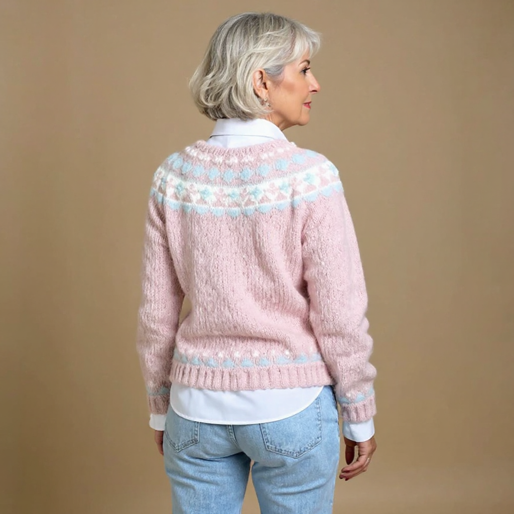 Magdalena | Vintage Isländsk Stickad Kofta