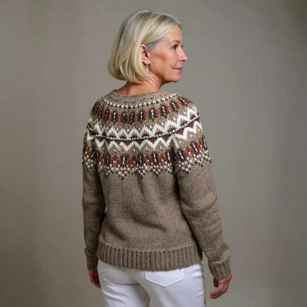 Audrina | Vintage Isländsk Stickjacka