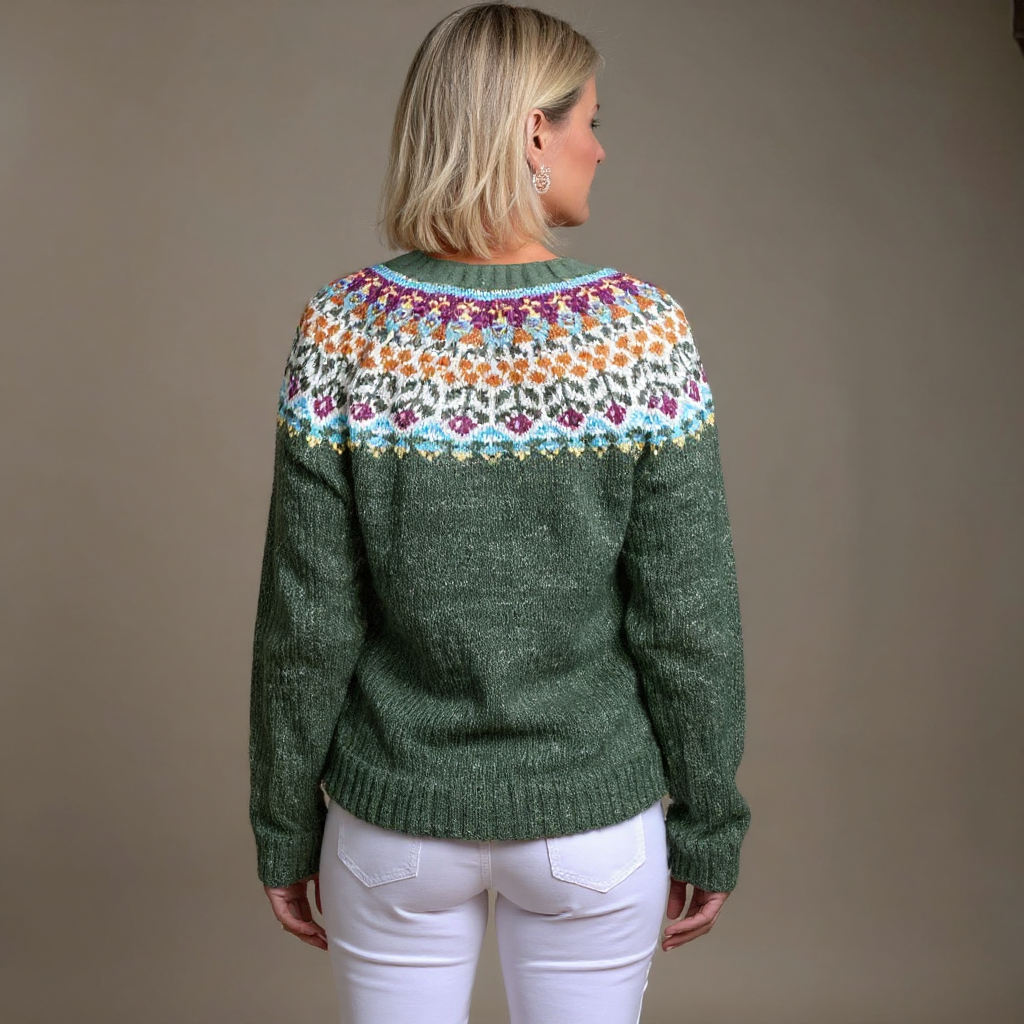 Sofie | Vintage Isländsk Stickad Tröja