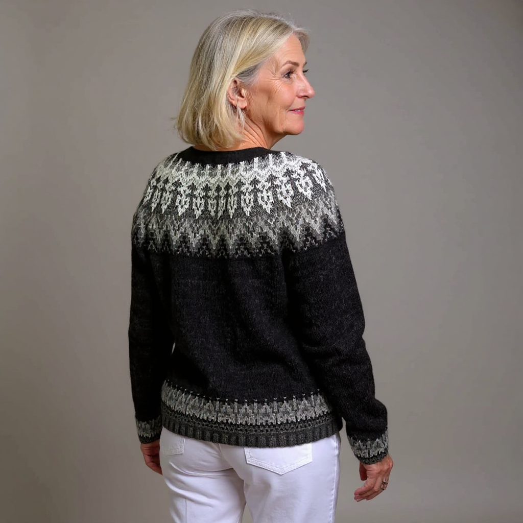 Margareta | Vintage Isländsk Stickad Kofta