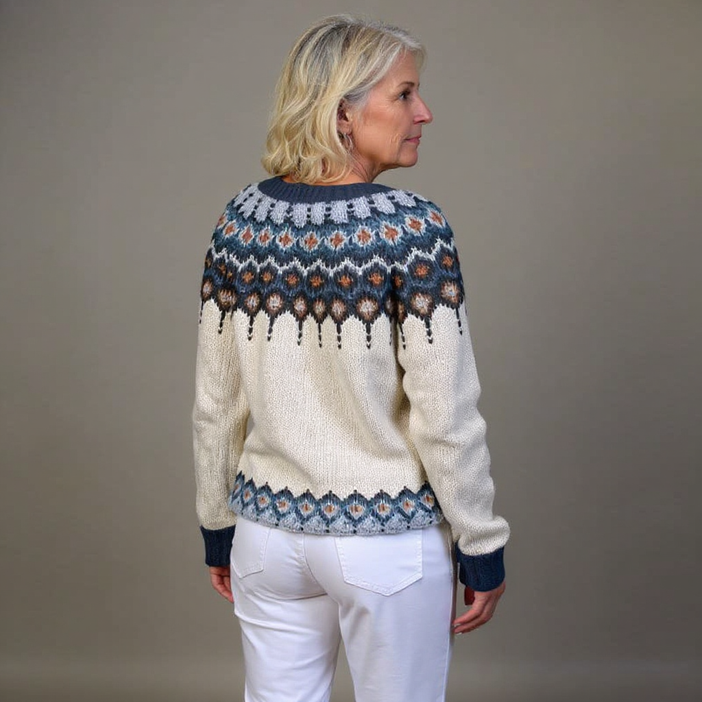 Julie | Vintage Isländsk Stickad Kofta