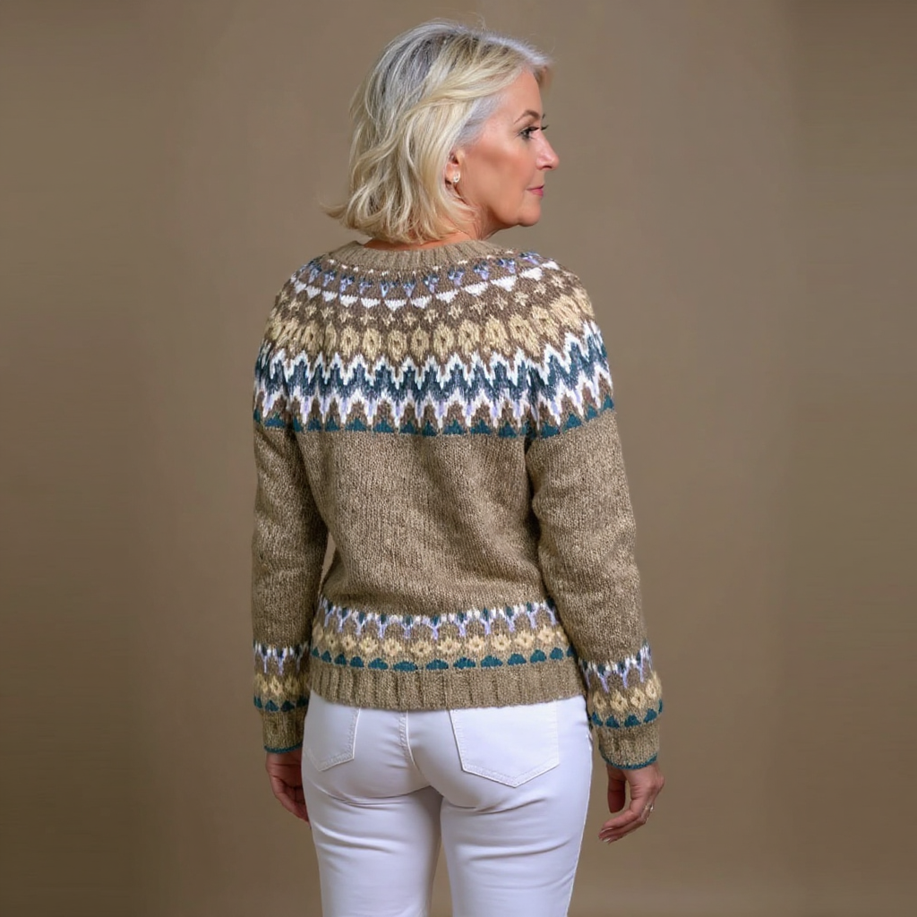 Bettina | Vintage Isländsk Stickad Tröja