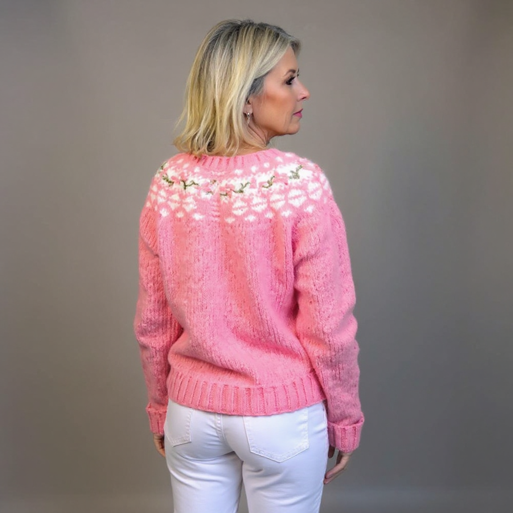 Michelle | Vintage Isländsk Stickad Kofta