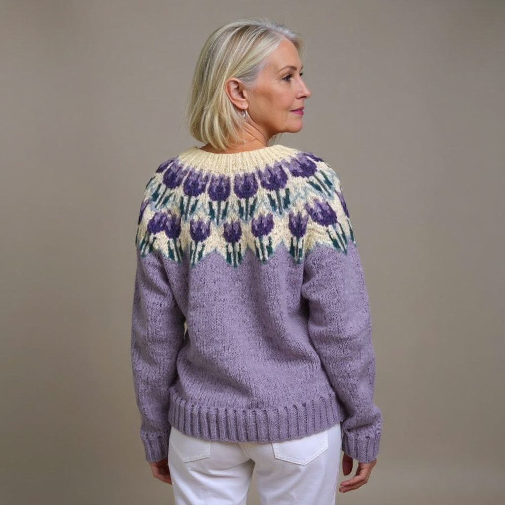 Matilda | Vintage Isländsk Stickad Jacka