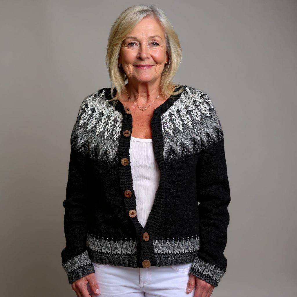 Margareta | Vintage Isländsk Stickad Kofta