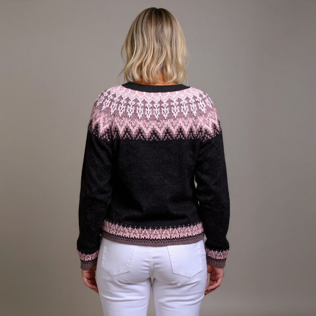 Daniela | Vintage Isländsk Stickad Jacka