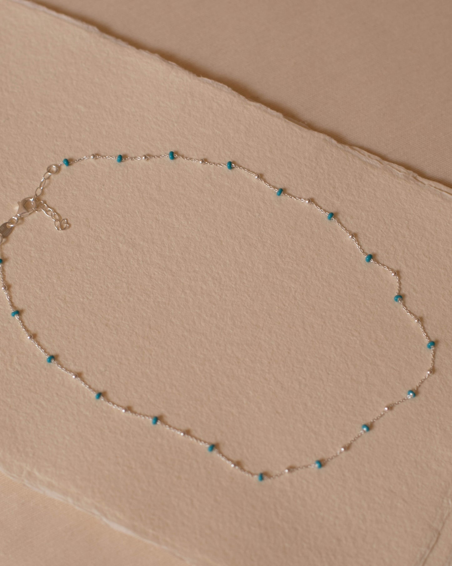 Halsband LOULOU Turkos Silver