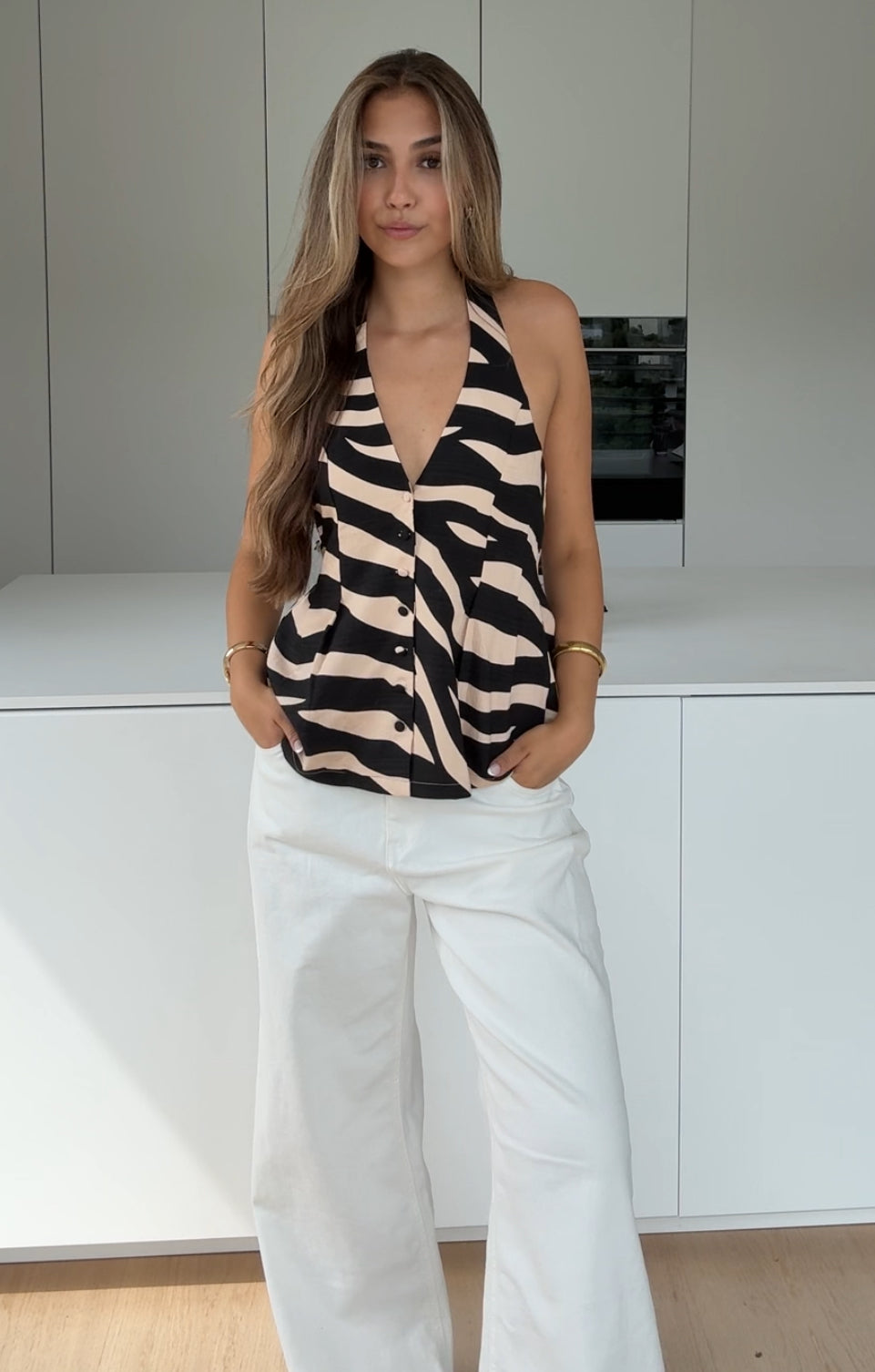 TOP NECKHOLDER ZEBRA