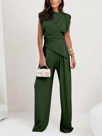 Set Casual i Två Delar utan Ärmar Oregelbunden