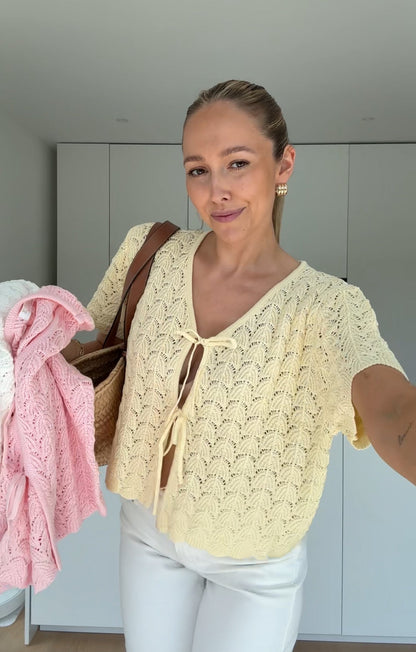 TOP CROSETAT MED SLÖJA BUTTER