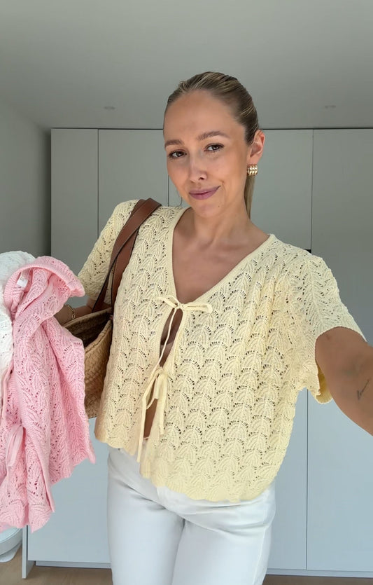 TOP CROSETAT MED SLÖJA BUTTER