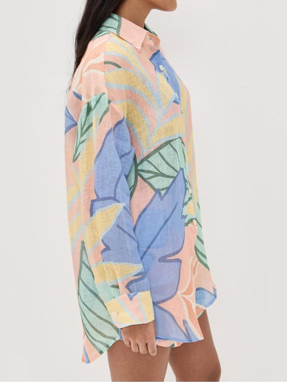 Kort set med tropiskt mönster Playa Boyfriend