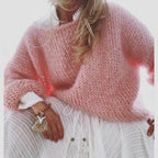 Pulover Mohair Casula Cu Decupaje