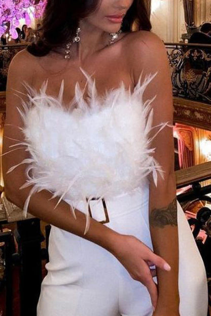 Sexig Overall utan Axlar, utan Ärmar, Tunn