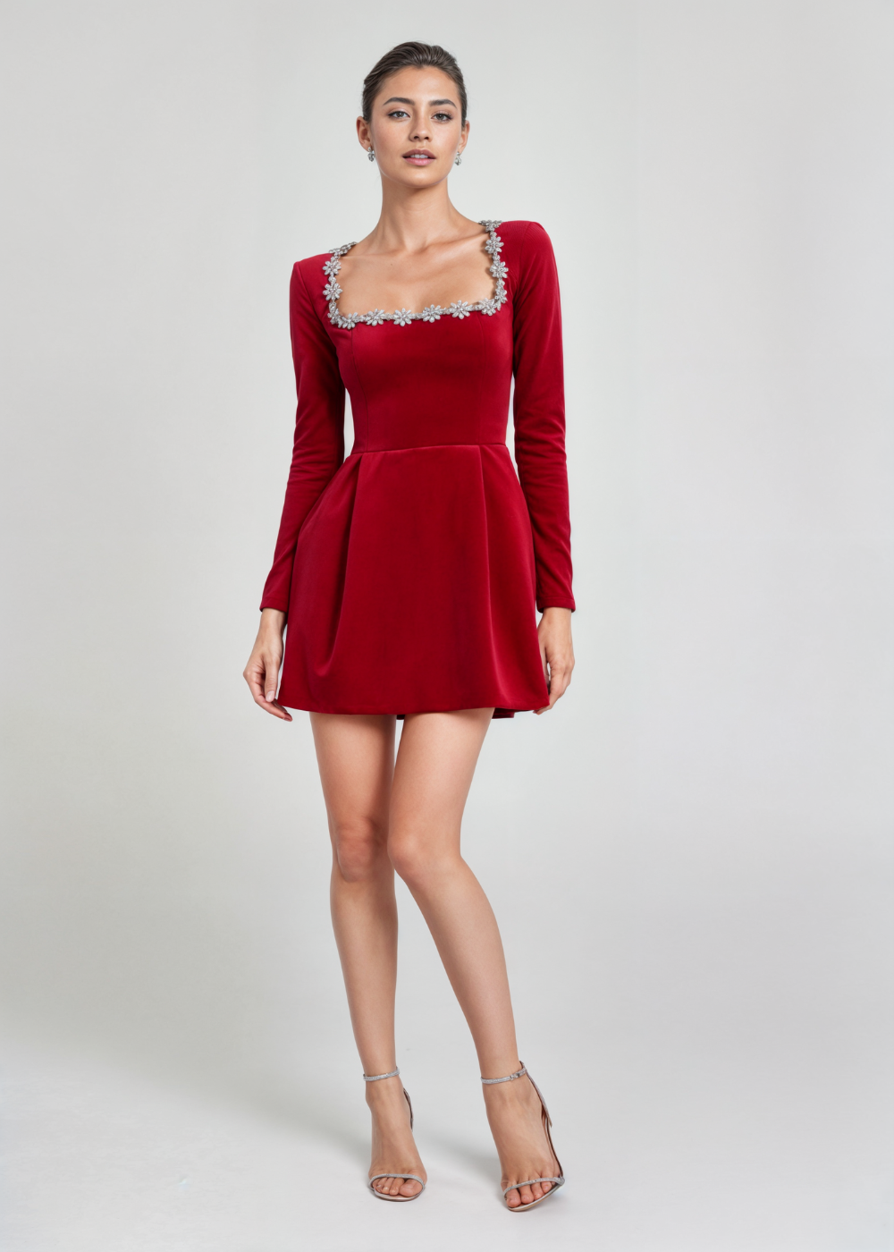 Violet | Rochie mini din catifea