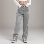 Nina | Pantaloni elastici cu talie înaltă