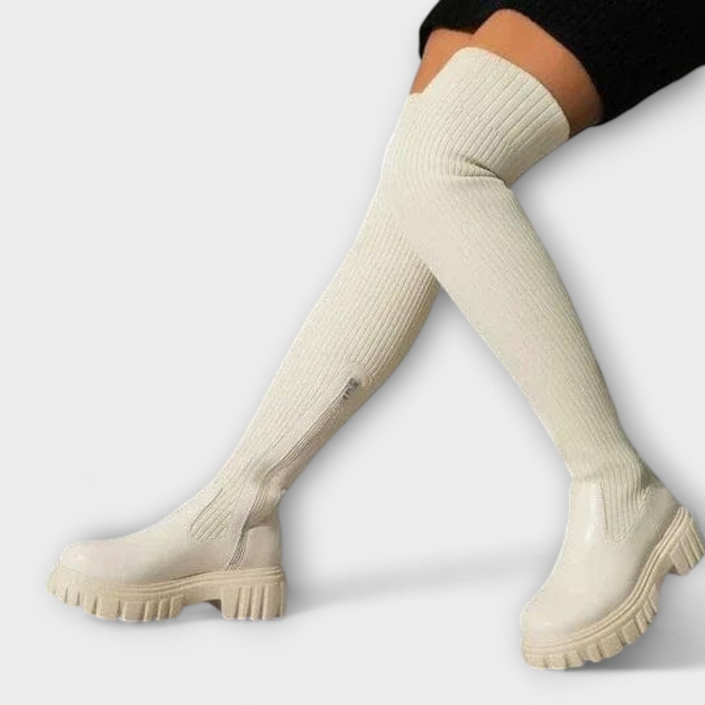 Lureva - Eleganta Overknee Stövlar