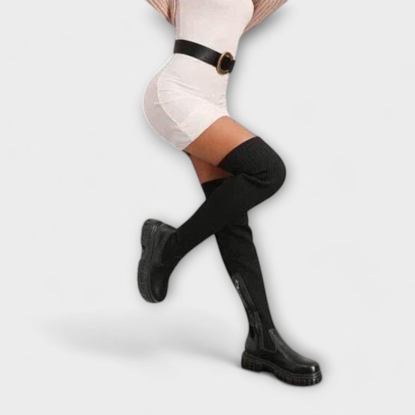 Lureva - Eleganta Overknee Stövlar