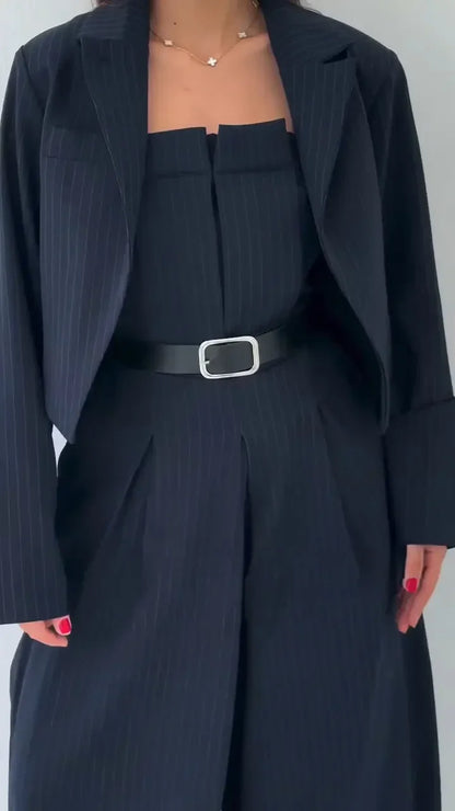 Set Femei Bustier + Kavaj – Elegant Stil & Trendigt