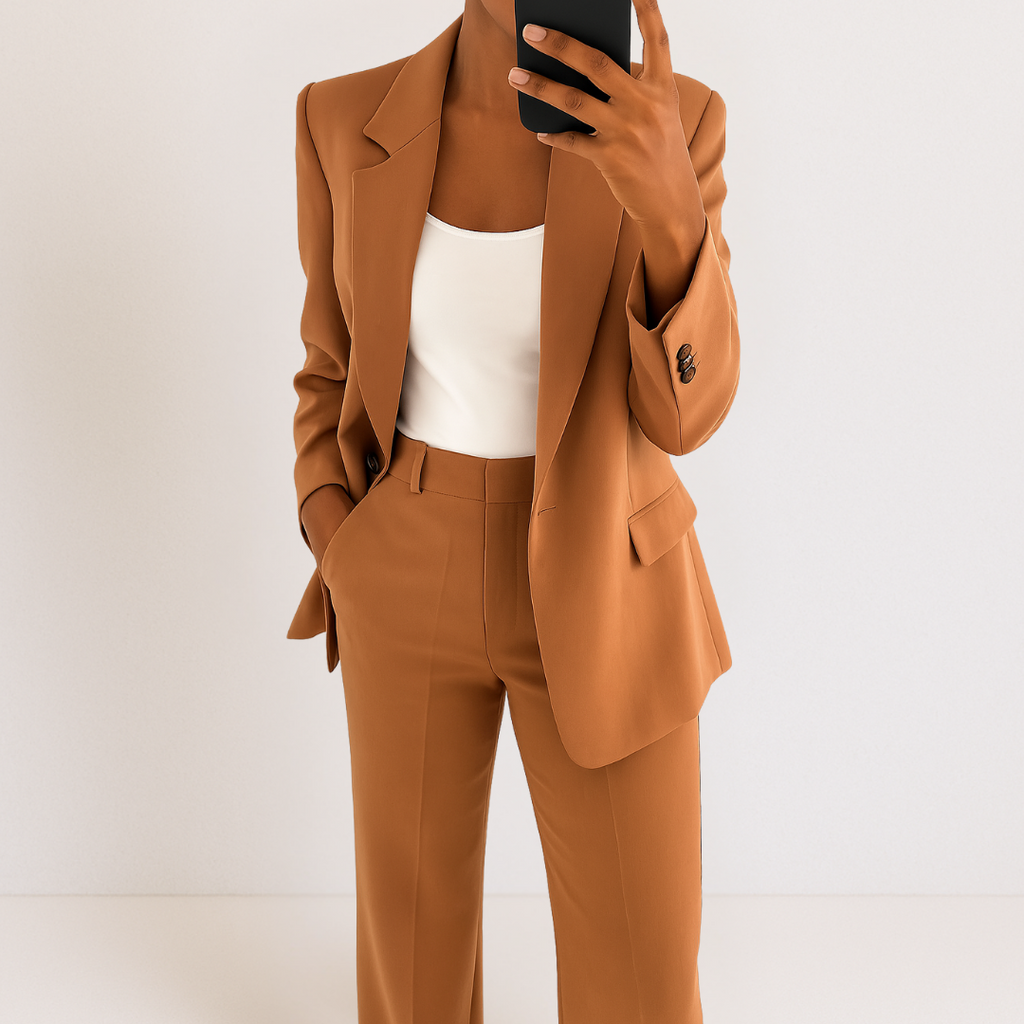 Costum Elegant și Modern din Două Piese