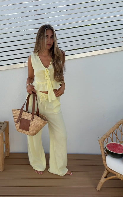 SÄTT WAFFLE GUL AV UNG