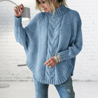 Elysian | Pulover tricotat cu model în dantelă