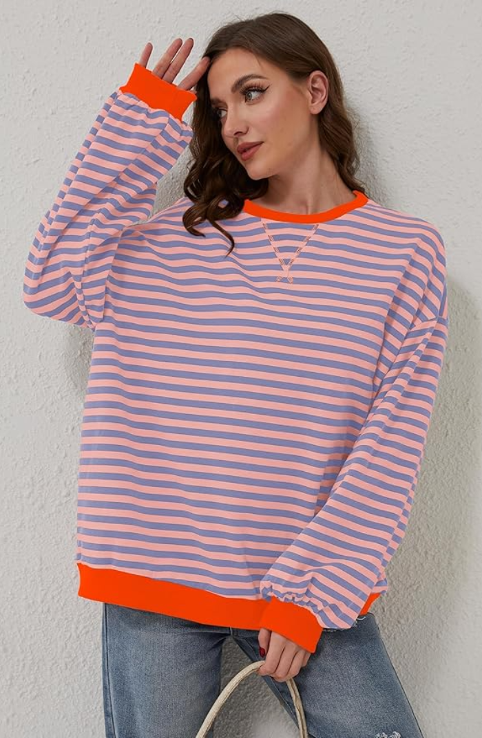Mana | Pulover Oversize Cu Dungi