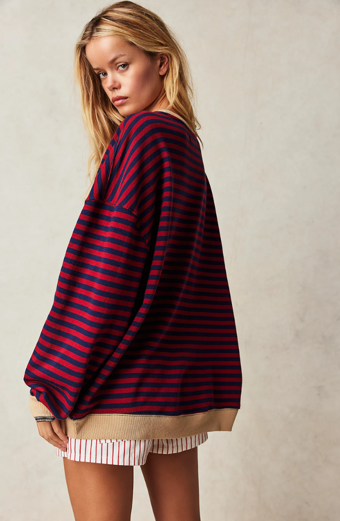 Mana | Pulover Oversize Cu Dungi