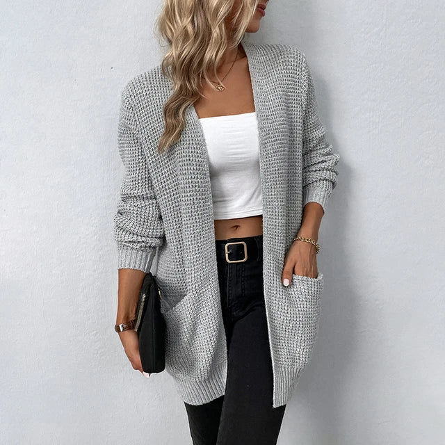 Nancy | Cardigan tricotat lejer cu buzunare