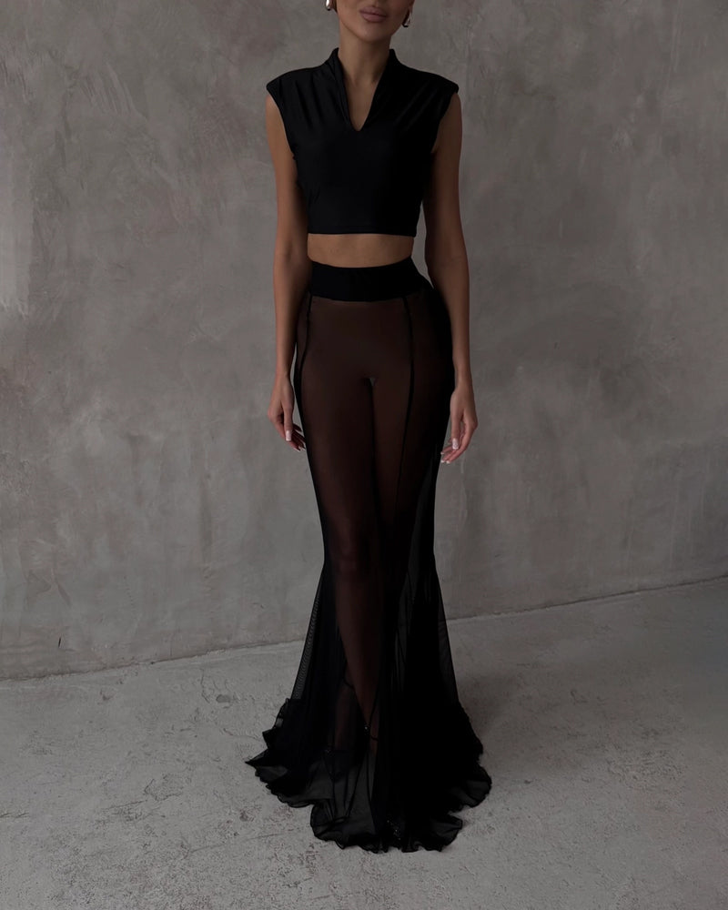 Set i två delar: Modejacka och kjol med perspektiv