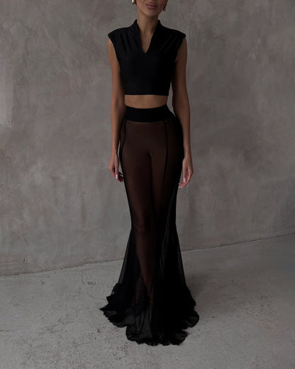 Set i två delar: Modejacka och kjol med perspektiv