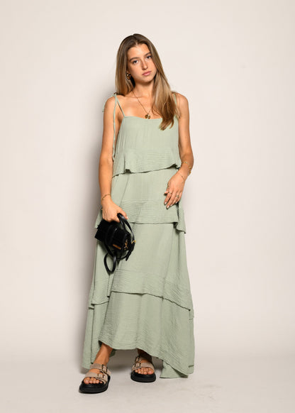 KHAKI VOLANGKLÄDNAD