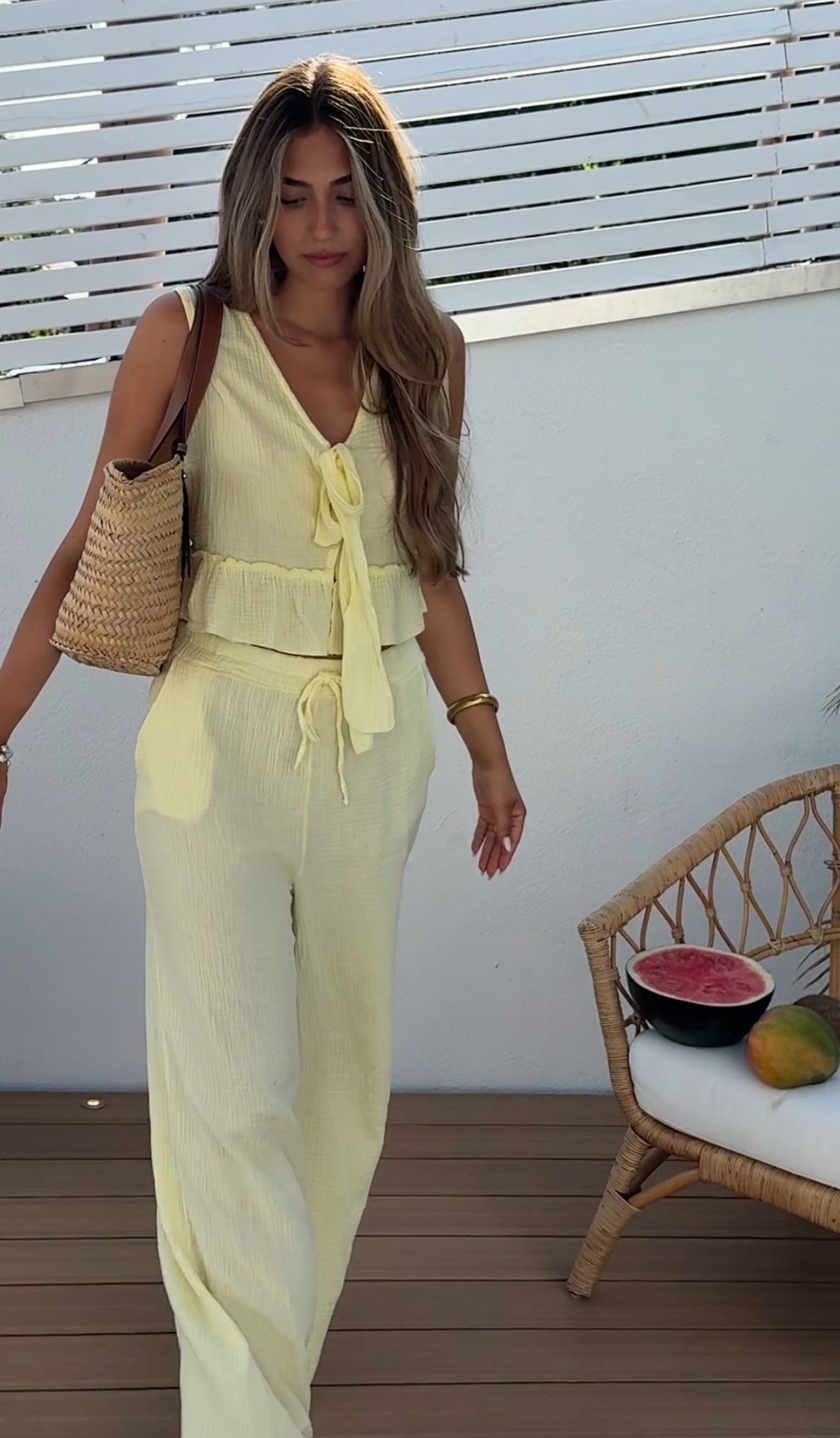 SÄTT WAFFLE GUL AV UNG