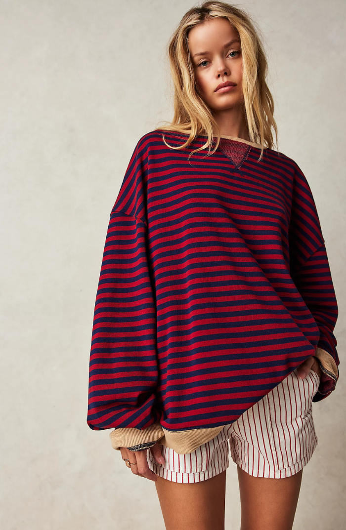 Mana | Pulover Oversize Cu Dungi