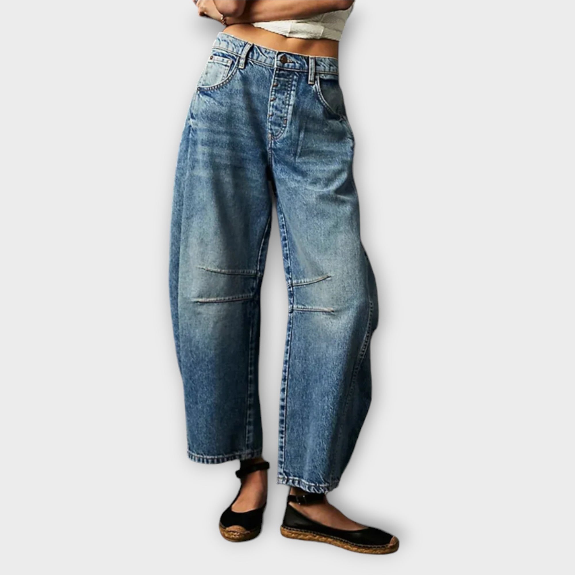 Anett | Jeans confortabili cu croială lejeră