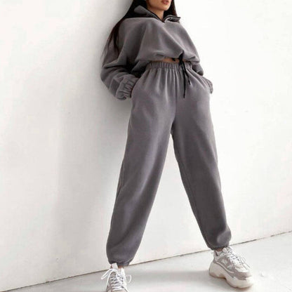 Set Casual med Ståkrage i Två Delar