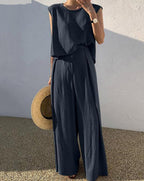 Set de Pantaloni Casual din Amestec de In