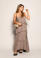 ROCHIE VOLANT TAUPE