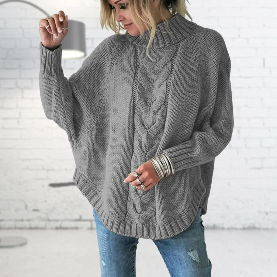 Elysian | Pulover tricotat cu model în dantelă