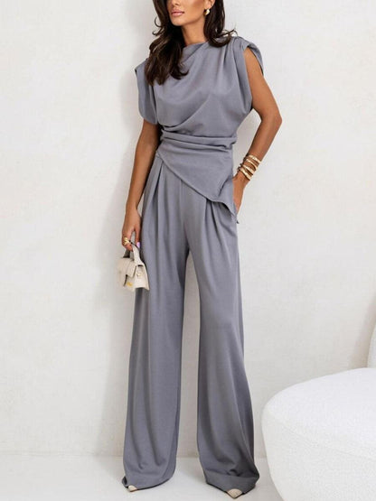 Set Casual i Två Delar utan Ärmar Oregelbunden